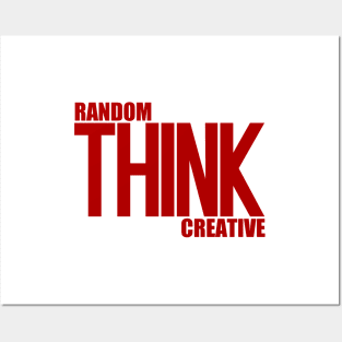 Think Random Creative Posters and Art